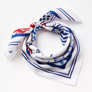 LOFT Square Fish Print Scarf